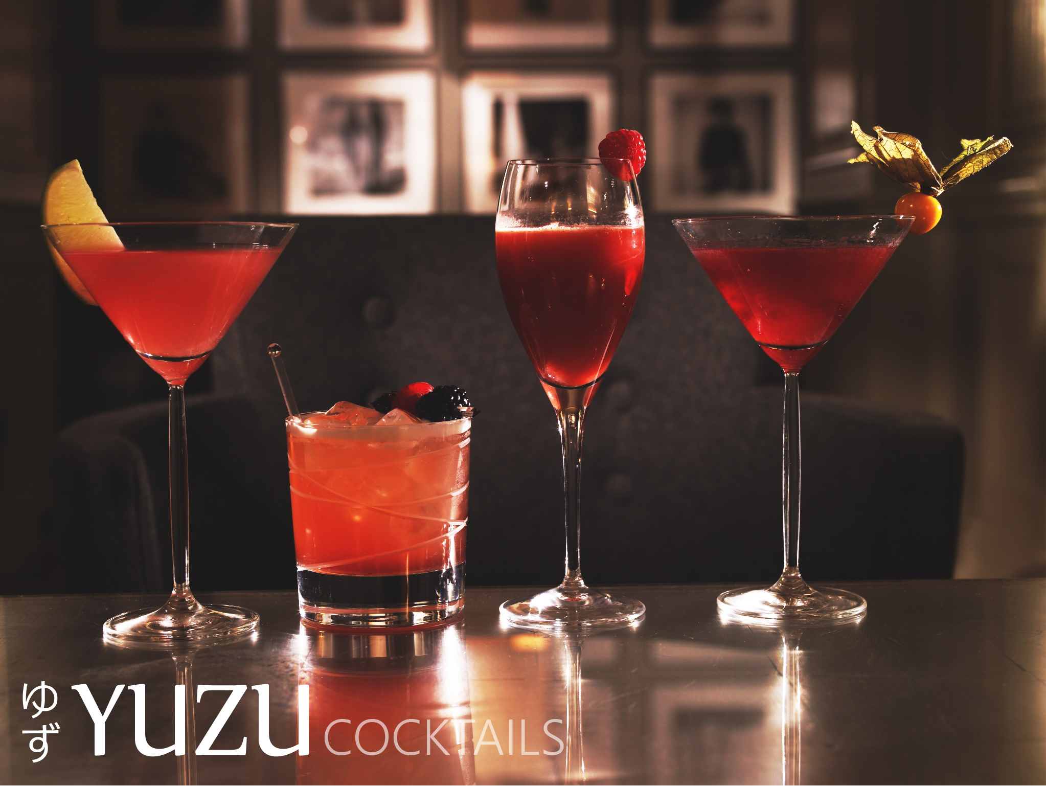 Yuzu cocktails